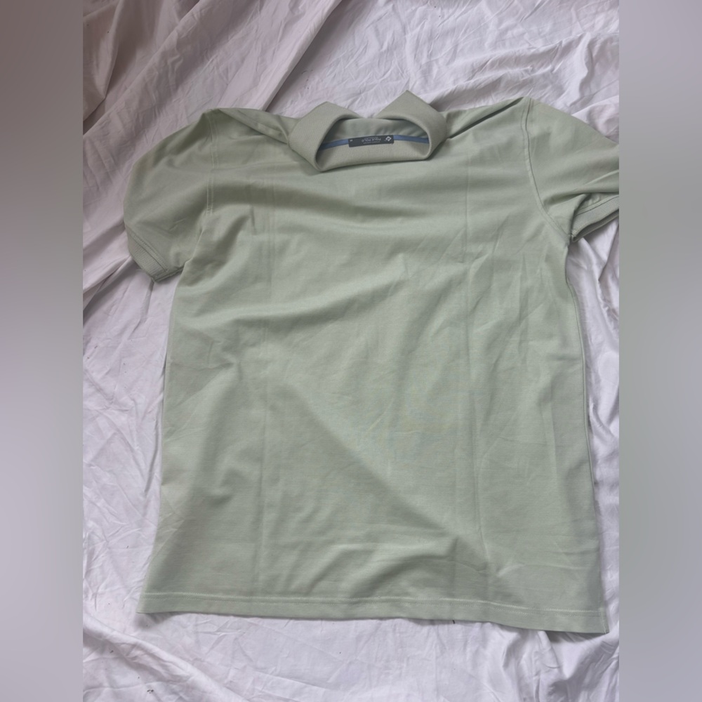 Men's Light Green Polo Shirt - Picture 3 of 3